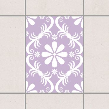 Autocolantes para azulejos Flower Design Lavender