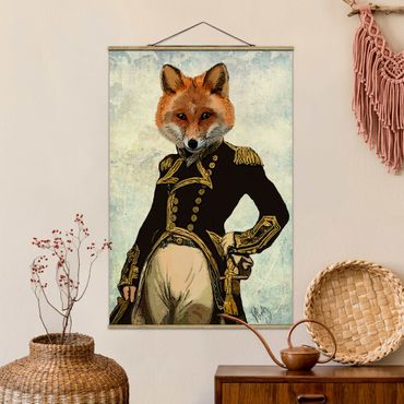 Quadros em tecido Animal Portrait - Fox Admiral