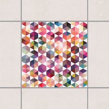 Autocolantes para azulejos Hexagon facets