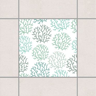 Autocolantes para azulejos Coral Spring