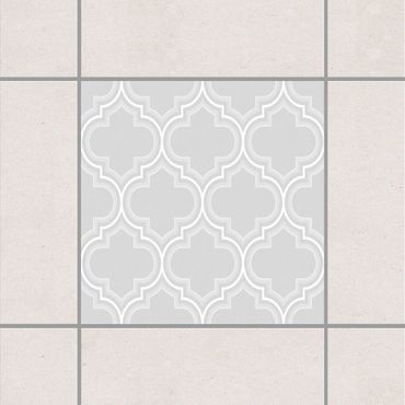 Autocolantes para azulejos Retro Light Grey Morocco