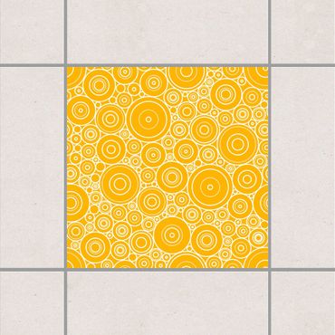Autocolantes para azulejos Secession Lemon Yellow