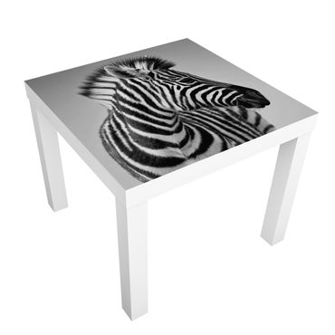 Papel autocolante para móveis Mesa Lack IKEA Zebra Baby Portrait II