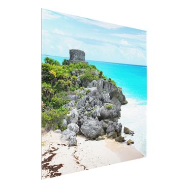 Quadros em vidro Caribbean Coast Tulum Ruins
