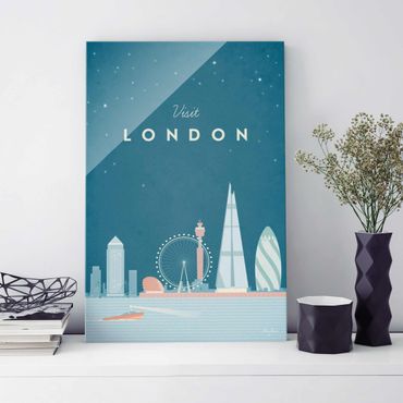 Quadros em vidro Travel Poster - London