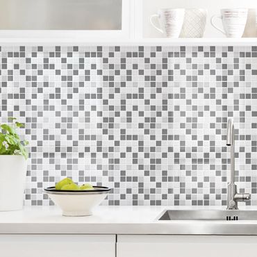 Backsplash de cozinha Mosaic Tiles Gray