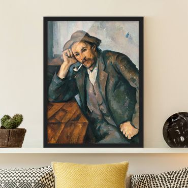 Quadros com moldura Paul Cézanne - The Pipe Smoker