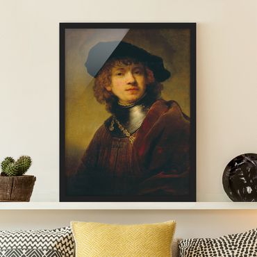 Quadros com moldura Rembrandt van Rijn - Self-Portrait