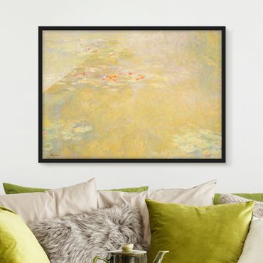 Quadros com moldura Claude Monet - The Water Lily Pond