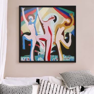 Quadros com moldura Ernst Ludwig Kirchner - colour Dance