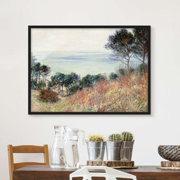 Quadros com moldura Claude Monet - The Coast Of Varengeville