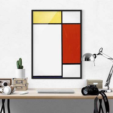 Quadros com moldura Piet Mondrian - Composition I