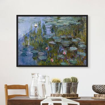 Quadros com moldura Claude Monet - Water Lilies (Nympheas)