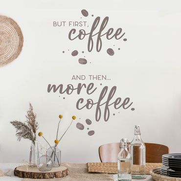 Autocolantes de parede And Then More Coffee