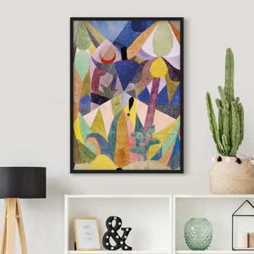 Quadros com moldura Paul Klee - Mild tropical Landscape