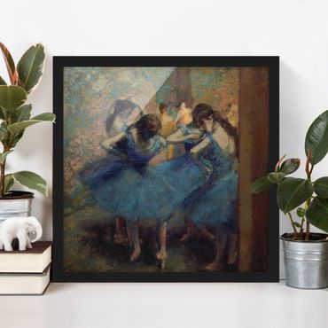 Quadros com moldura Edgar Degas - Blue Dancers