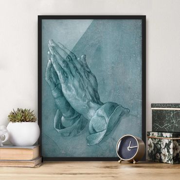Quadros com moldura Albrecht Dürer - Study Of Praying Hands