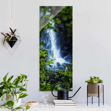 Quadros em vidro View Of Waterfall