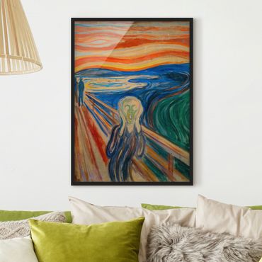 Quadros com moldura Edvard Munch - The Scream
