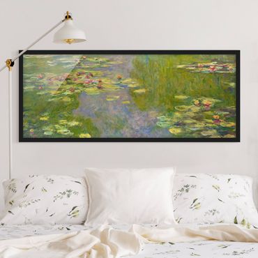 Quadros com moldura Claude Monet - Green Waterlilies