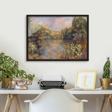 Quadros com moldura Auguste Renoir - Lakeside Landscape