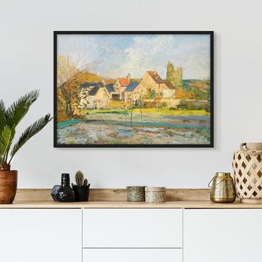 Quadros com moldura Camille Pissarro - Landscape Near Pontoise