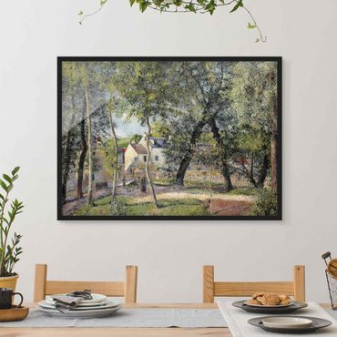 Quadros com moldura Camille Pissarro - Landscape At Osny Near Watering
