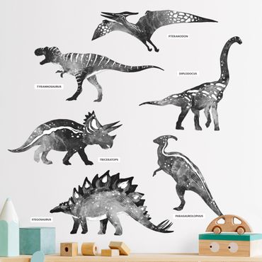Autocolantes de parede Dinosaur silhouette