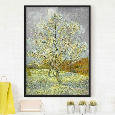 Quadros com moldura Vincent van Gogh - Flowering Peach Tree