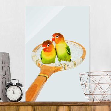 Quadros em vidro Tennis With Birds