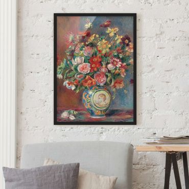 Quadros com moldura Auguste Renoir - Flower vase