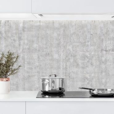 Backsplash de cozinha Large Wall With Concrete Look
