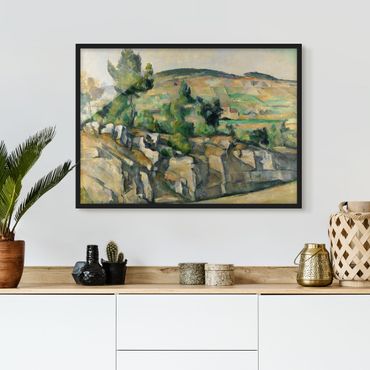 Quadros com moldura Paul Cézanne - Hillside In Provence