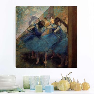Quadros em vidro Edgar Degas - Blue Dancers