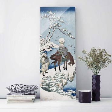 Quadros em vidro Katsushika Hokusai - The Chinese Poet Su Dongpo