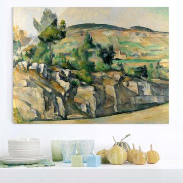 Quadros em vidro Paul Cézanne - Hillside In Provence
