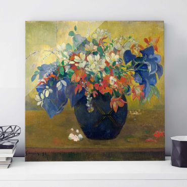 Quadros em vidro Paul Gauguin - Flowers in a Vase