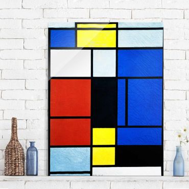 Quadros em vidro Piet Mondrian - Tableau No. 1