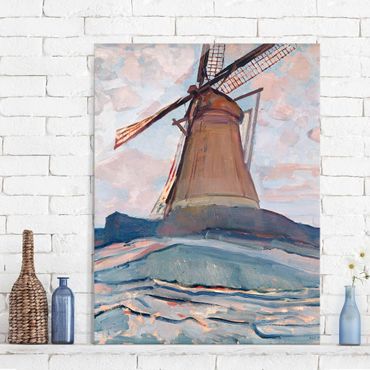 Quadros em vidro Piet Mondrian - Windmill