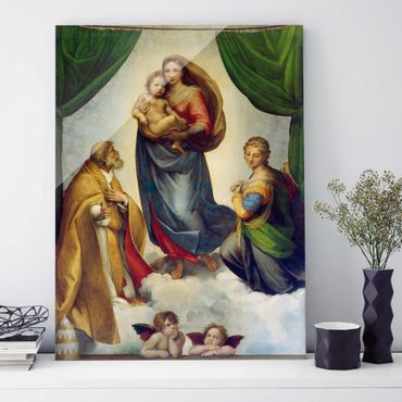 Quadros em vidro Raffael - The Sistine Madonna