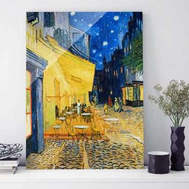 Quadros em vidro Vincent van Gogh - Café Terrace at Night