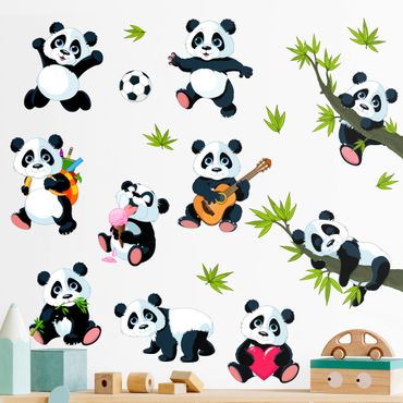 Autocolantes de parede Pandabar mega set