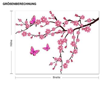Autocolantes de parede Branch With Cherry Blossoms