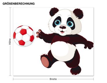 Autocolantes de parede Football Panda