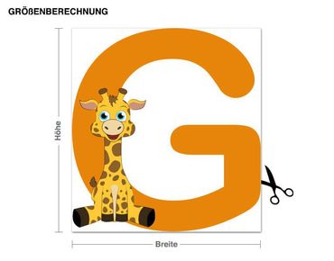 Autocolantes de parede Kid's ABC - Giraffe