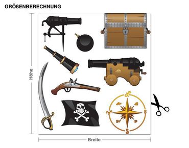 Autocolantes de parede Pirate Equipment