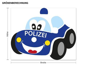 Autocolantes de parede Police Car