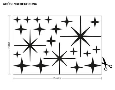 Autocolantes de parede Complementery Set Stars