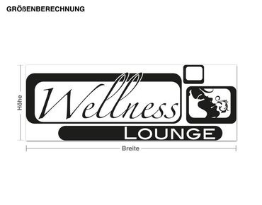 Autocolantes de parede Wellness Lounge Retro Look