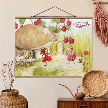 Quadros em tecido Little Strawberry Strawberry Fairy - Under The Raspberry Bush